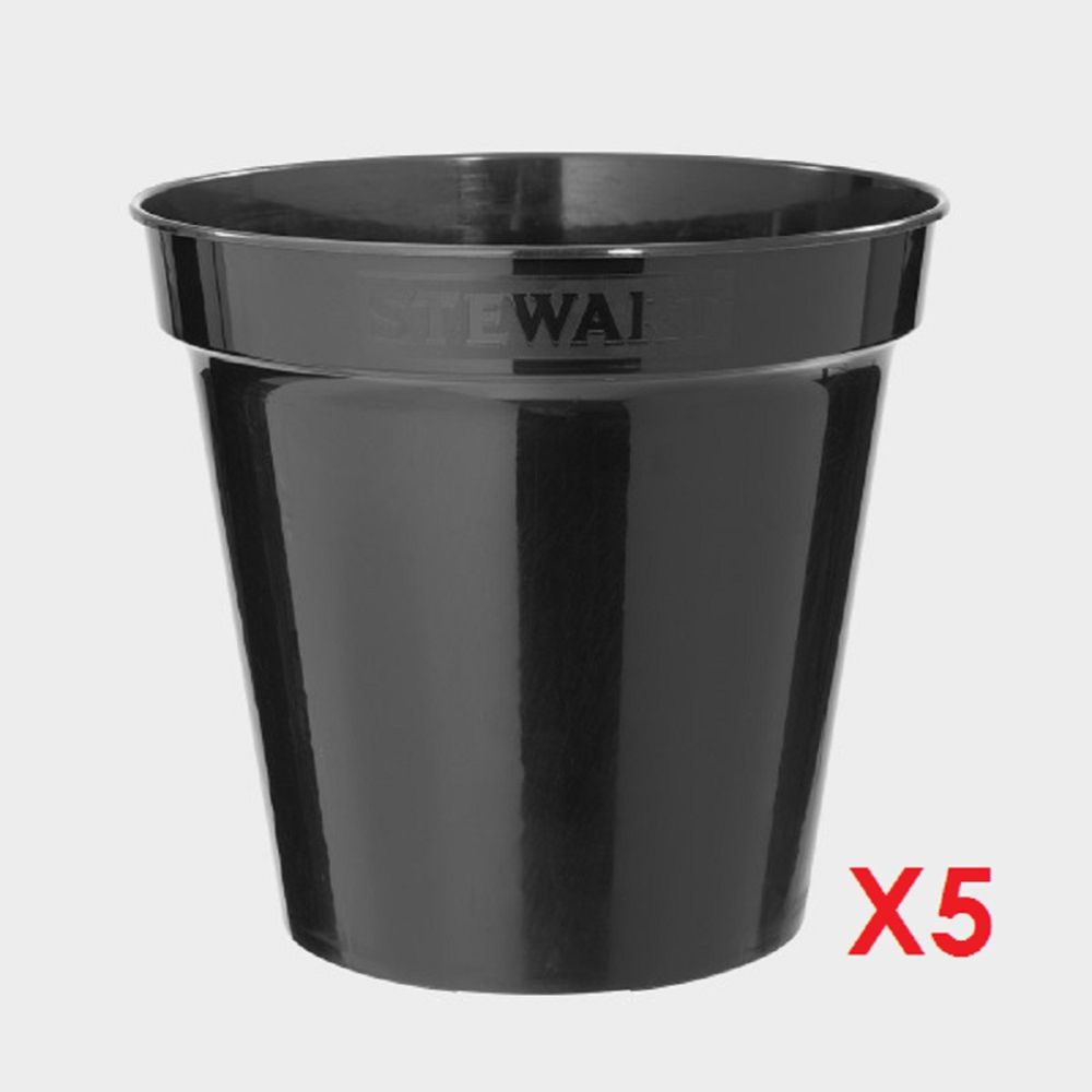5" Pot black x5